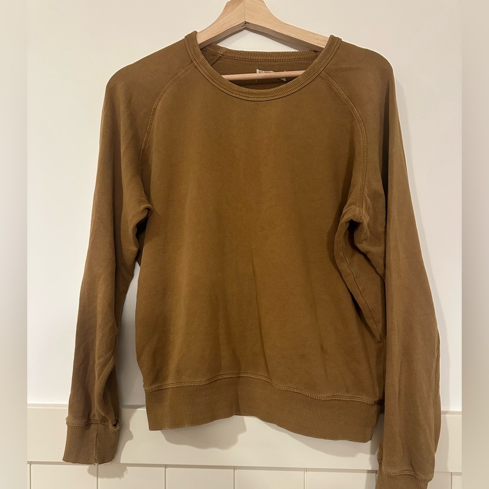 REIKO Classic camel Crew‎ Neck Sweatshirt